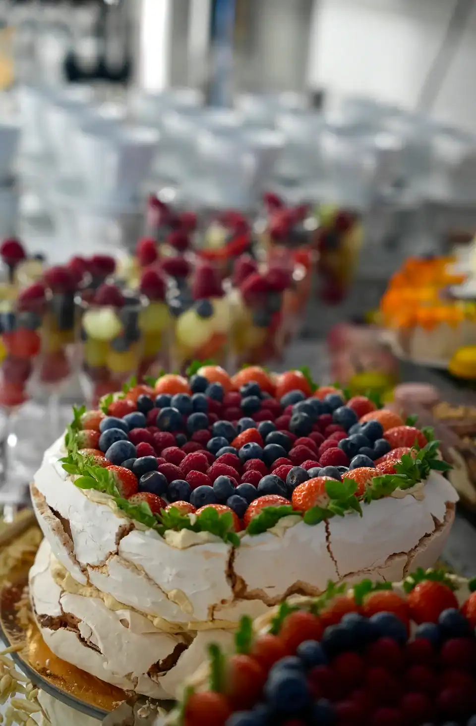 Ciasto przygotowane na catering eventowy