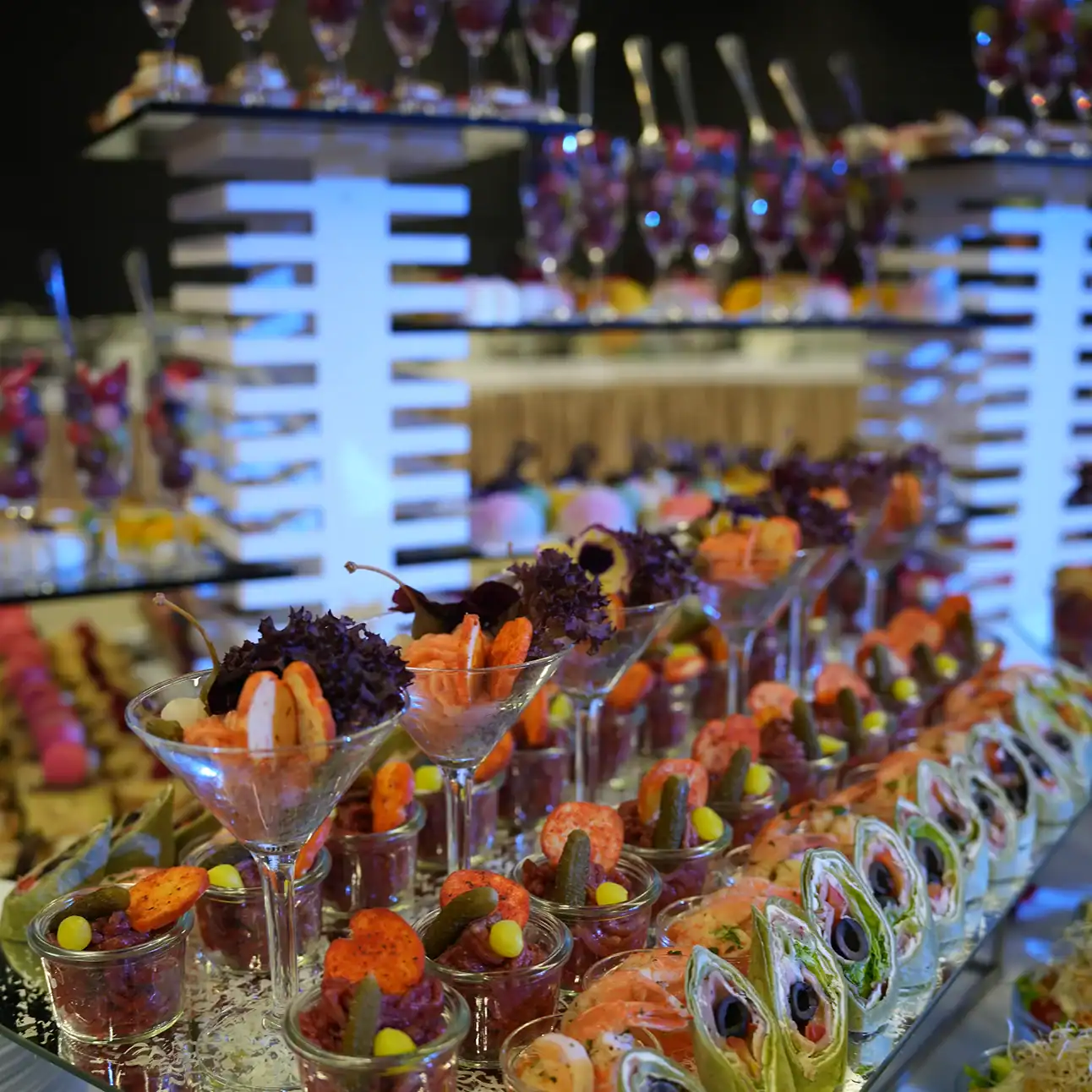 Finger food serwowany podczas wydarzenia